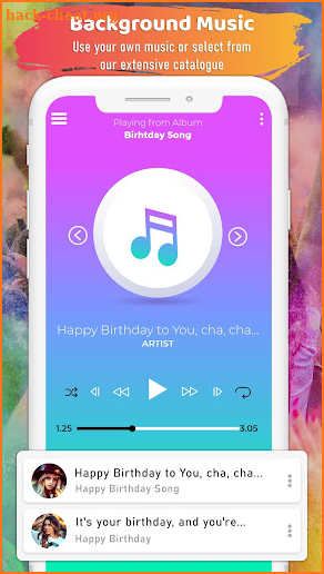 Birthday Video Maker with Song and Name screenshot