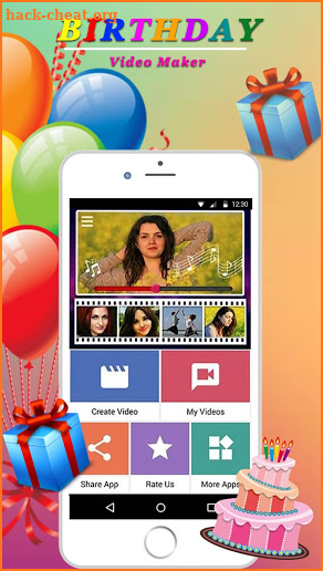 Birthday Video Maker With Song And Name And Photo screenshot