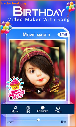 Birthday Video Maker with Song – Musical Slideshow screenshot