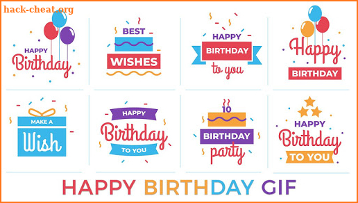 Birthday Wishes - Cards, Frame, GIF, Sticker, Song screenshot