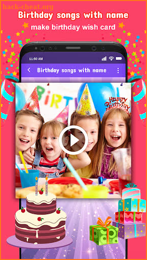 Birthday Wishes Video with Song and Name screenshot
