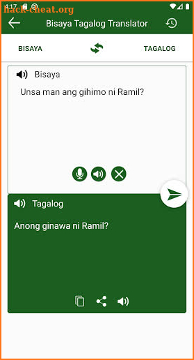 Bisaya Tagalog Translator screenshot