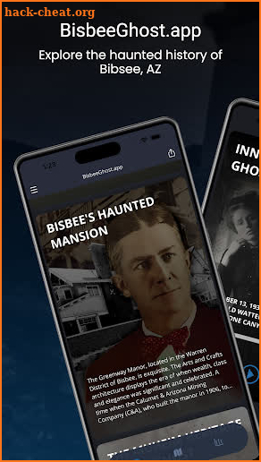 Bisbee Ghost app screenshot