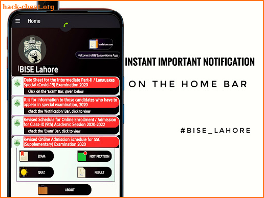 BISE LAHORE - The Board App screenshot