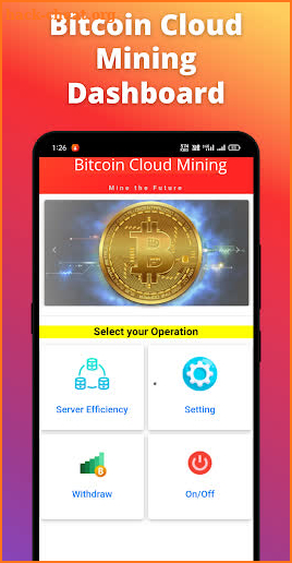 Bitcoin BTC Cloud Mining screenshot
