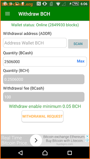 Bitcoin Cash Miner - Earn free BCH screenshot