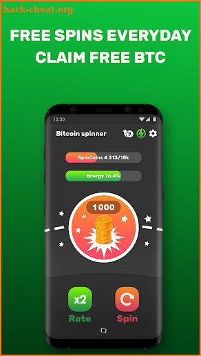 Bitcoin Crane Spinner, Satoshi and Bitcoin Earning screenshot