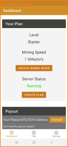 Bitcoin Ethereum Miner screenshot