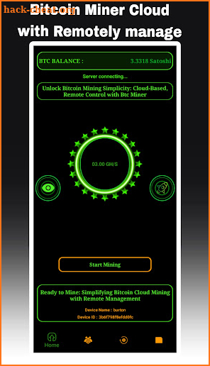 Bitcoin Miner Cloud App screenshot