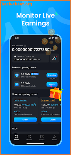 Bitcoin Miner: Eazy Mining screenshot