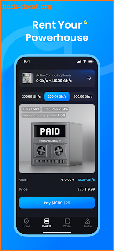 Bitcoin Miner: Eazy Mining screenshot
