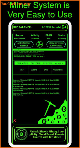 Bitcoin Miner With Server screenshot