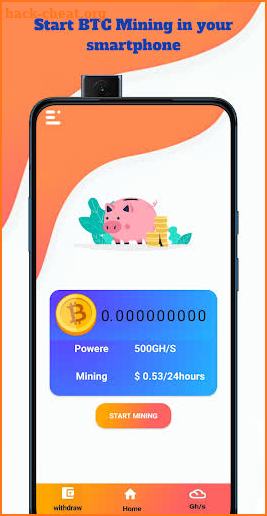 Bitcoin Mining BTC Cloud Miner screenshot