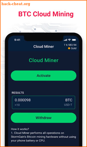 Bitcoin Mining-BTC Cloud miner screenshot