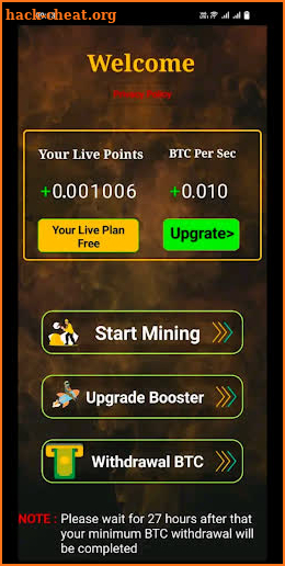 Bitcoin Mining Btc Cloud Miner screenshot