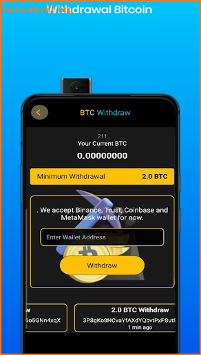 Bitcoin mining - Btc miner screenshot