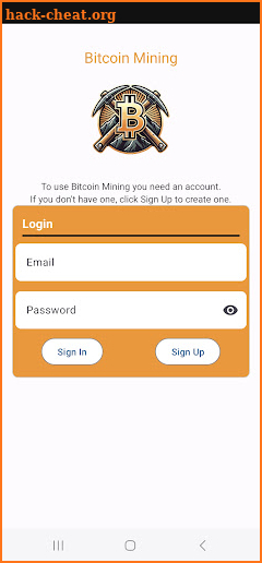 Bitcoin mining cloud screenshot