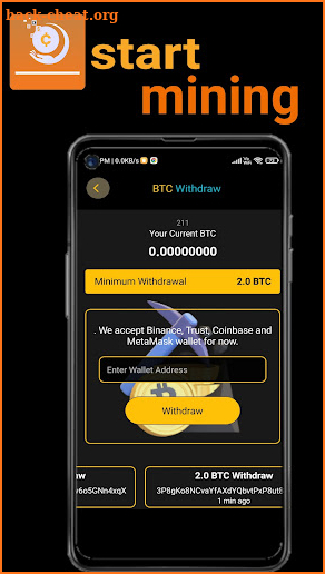 Bitcoin mining house screenshot