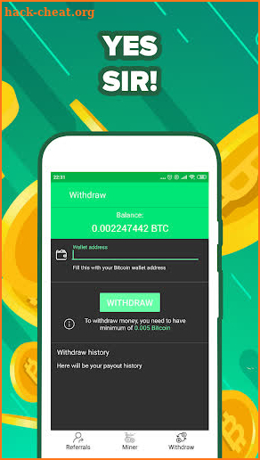 Bitcoin Remote Miner - Mine BTC Remotely screenshot