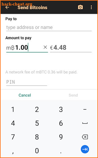 Bitcoin Wallet screenshot