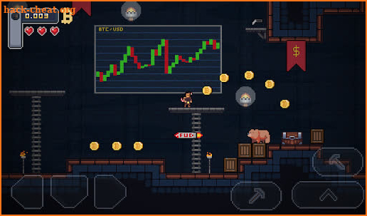 BitcoinMiner - Platformer Game screenshot