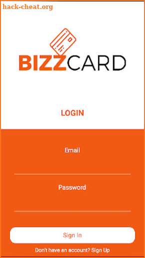 Bizzcard screenshot