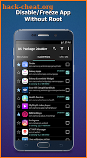 BK Package Disabler (Samsung) screenshot