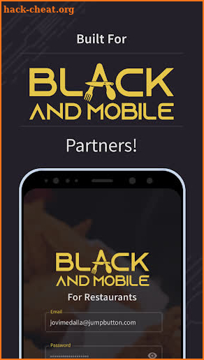 Black and Mobile Restaurant screenshot