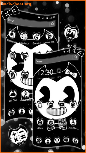Black and White Ink Boy Theme screenshot