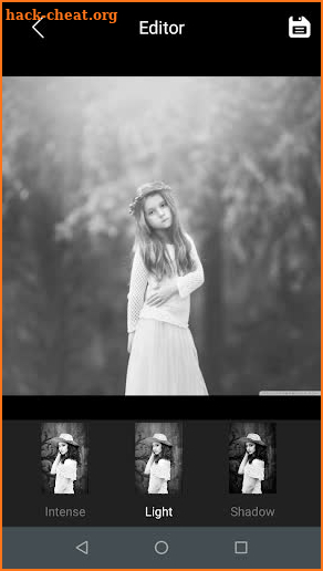 Black And White Photo Effect Editor screenshot