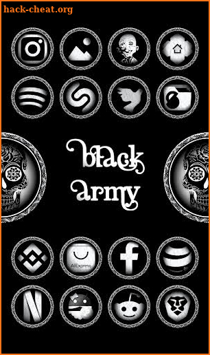 Black Army Diamond - Icon Pack - Fresh dashboard screenshot