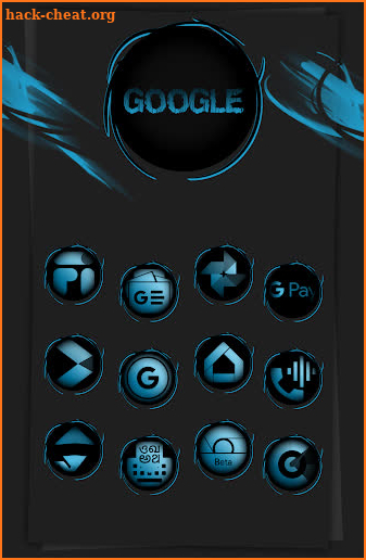 Black Army Sapphire - Icon Pack - Fresh dashboard screenshot