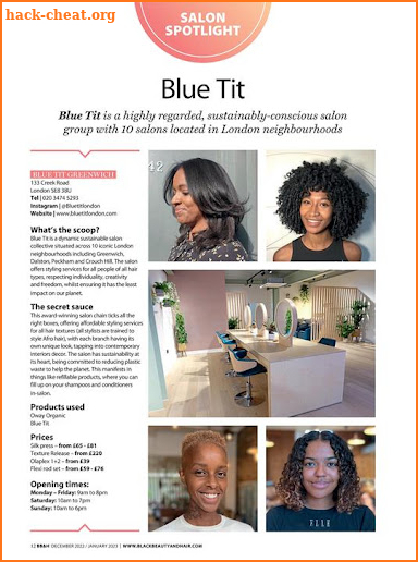 Black Beauty & Hair magazine screenshot