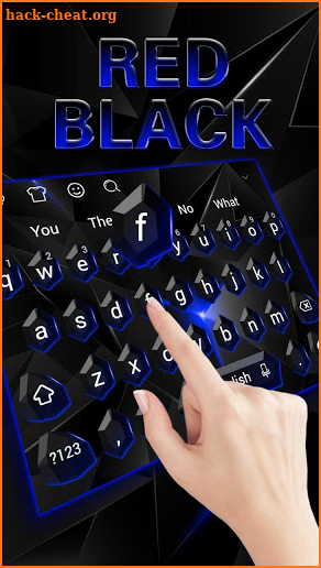 Black Blue Crystal Keyboard screenshot