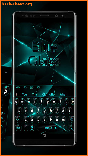 Black Blue Glass Keyboard screenshot