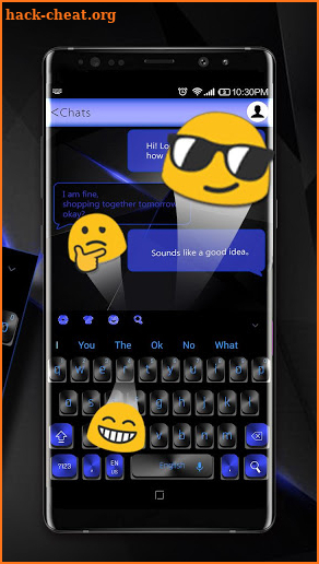 Black Blue Keyboard screenshot
