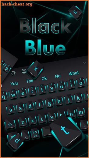 Black Blue Light Keyboard screenshot