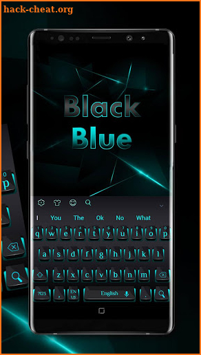 Black Blue Light Keyboard screenshot