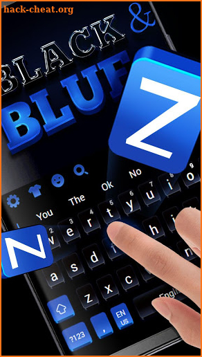Black Blue Metal Keyboard screenshot