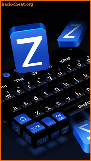 Black Blue Metal Keyboard screenshot