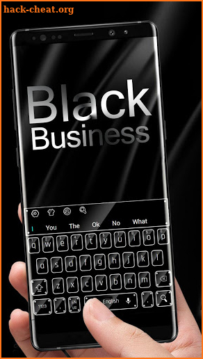 Black Business Keyboard screenshot