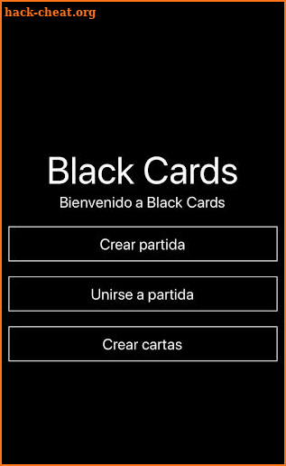 Black Cards Online screenshot