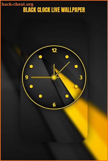 Black Clock Live Wallpaper screenshot