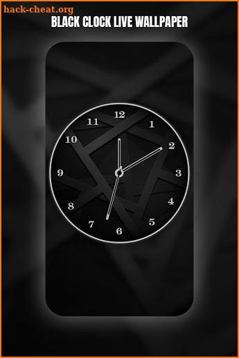 Black Clock Live Wallpaper screenshot
