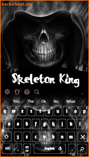 Black Death Skull King Keyboard screenshot