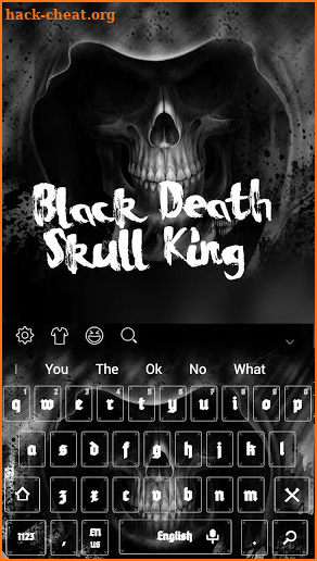 Black Death Skull King Keyboard screenshot