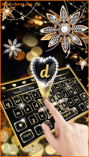 Black Diamond Flower Keyboard screenshot