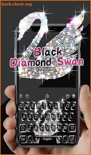 Black Diamond Swan Keyboard Theme screenshot