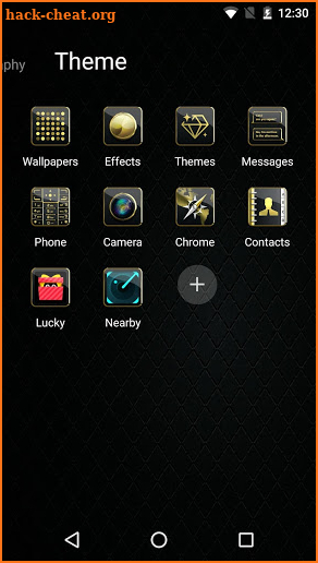 Black Diamond Theme - Launcher 3D Theme screenshot