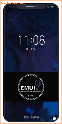 Black Emui 9.1 Theme for Huawei screenshot